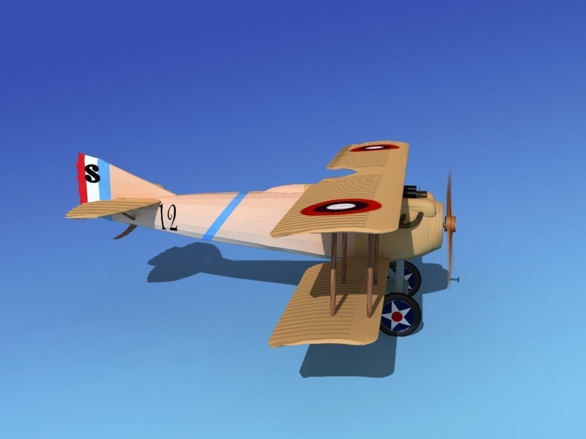 SPAD VII 3D model_4
