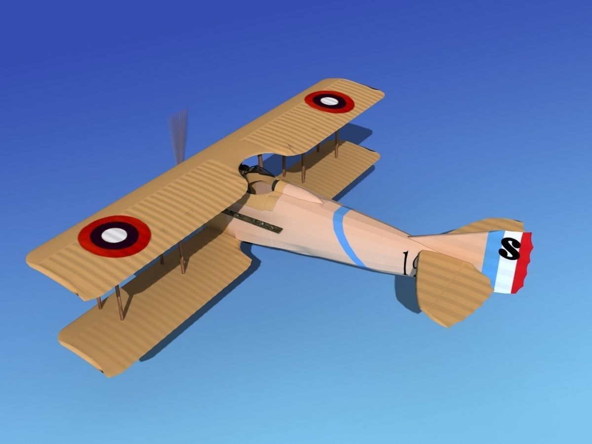 SPAD VII 3D model_8