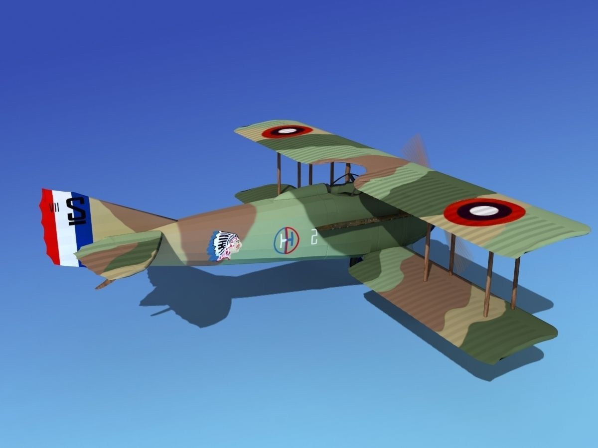 SPAD VII 3D model_7