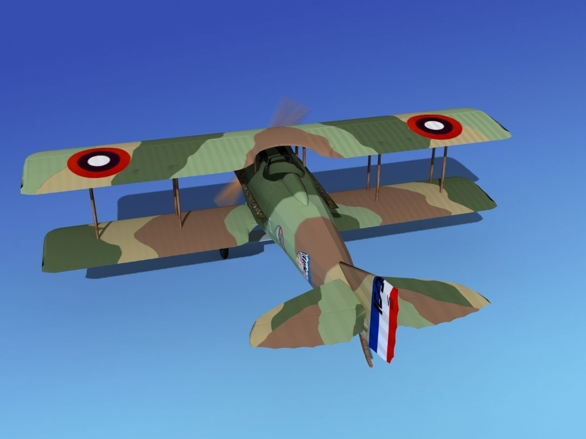 SPAD VII 3D model_6