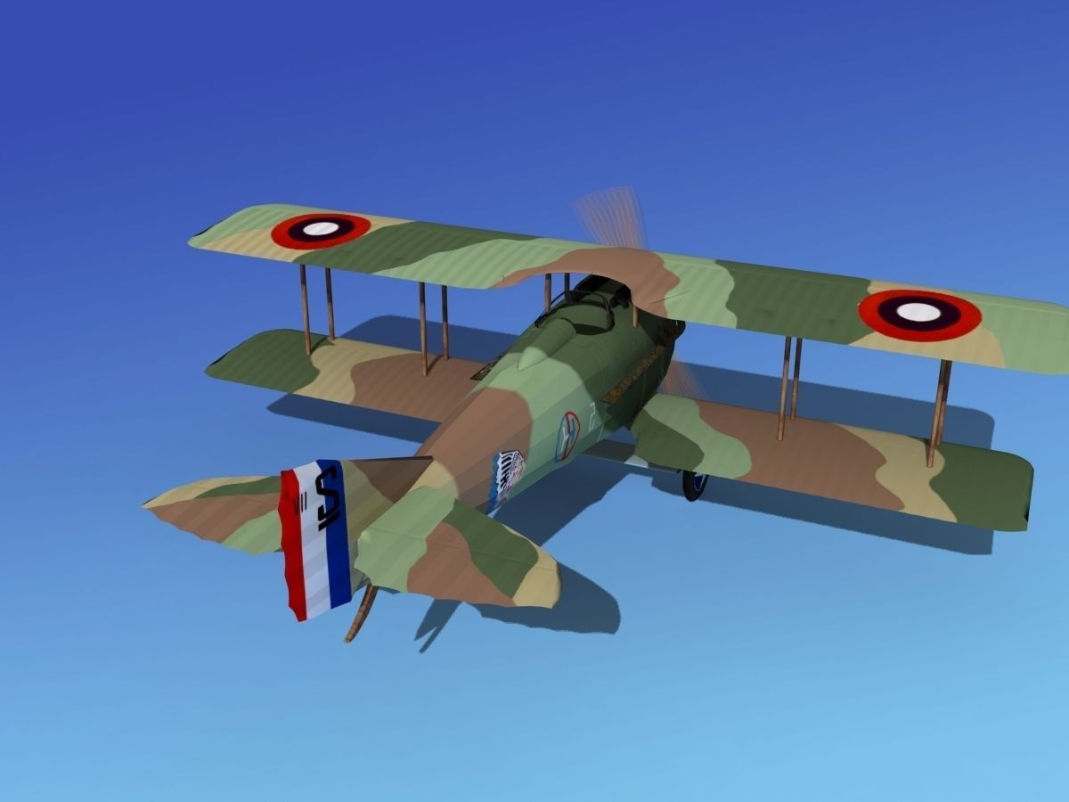 SPAD VII 3D model_5