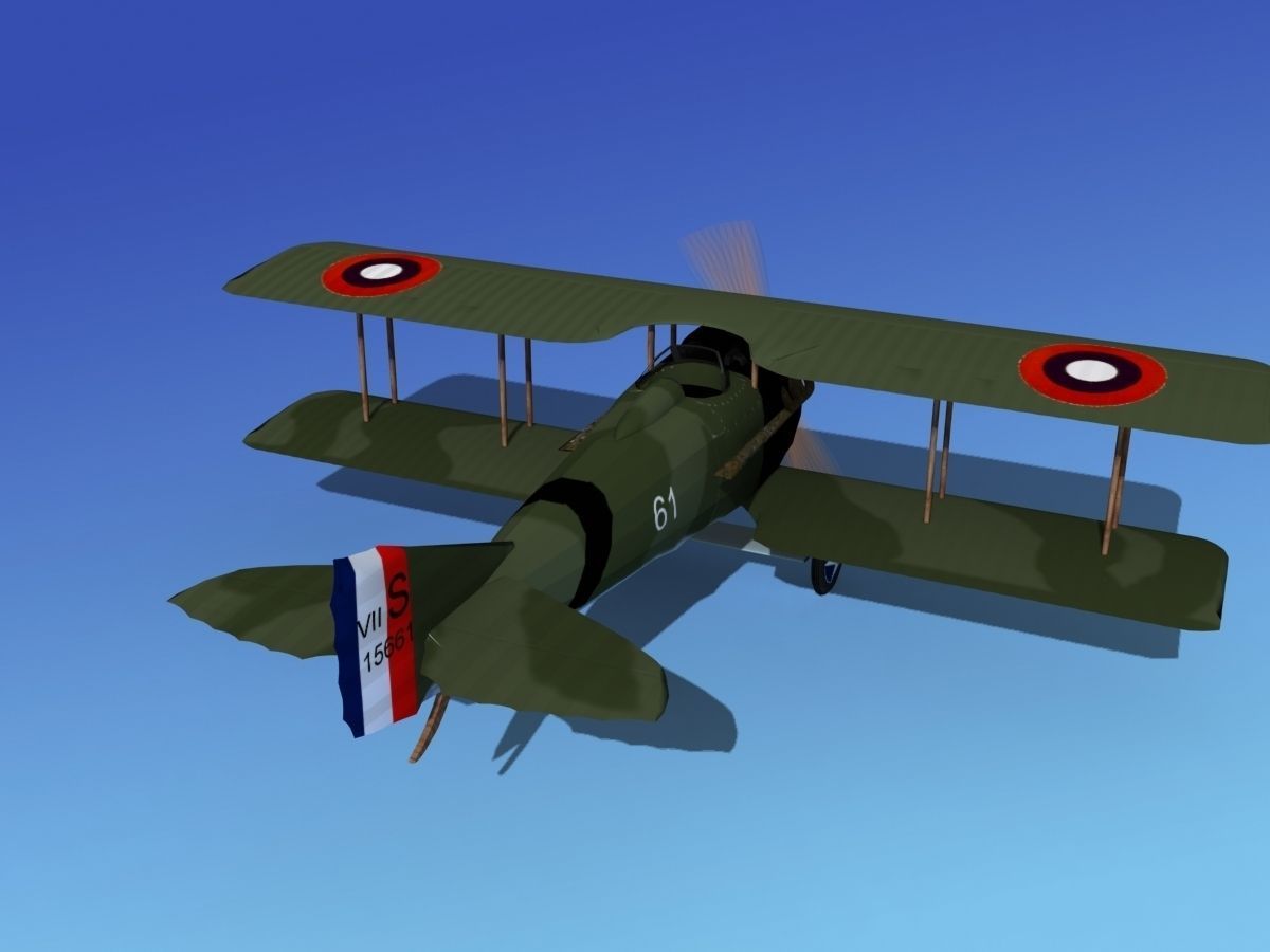 SPAD VII 3D model_5