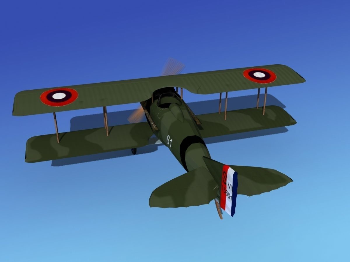 SPAD VII 3D model_7