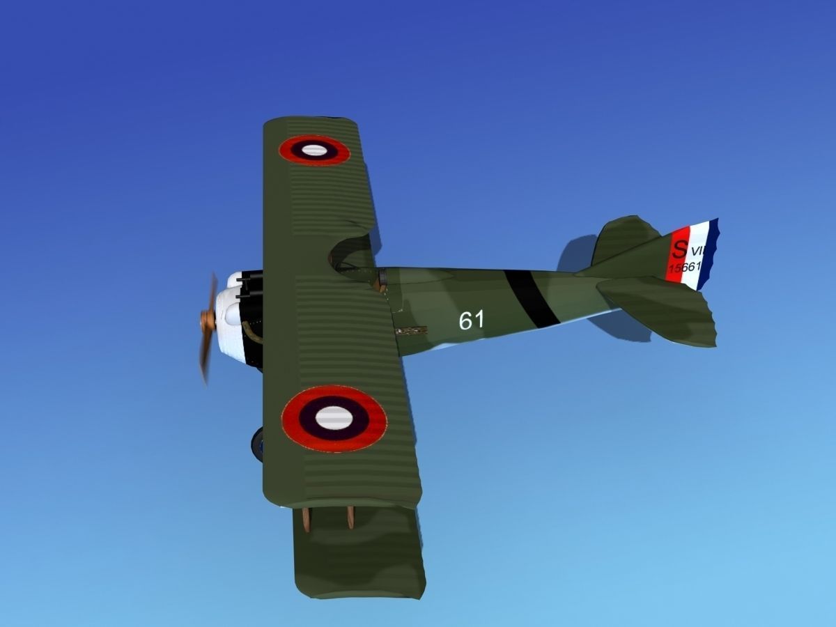 SPAD VII 3D model_8