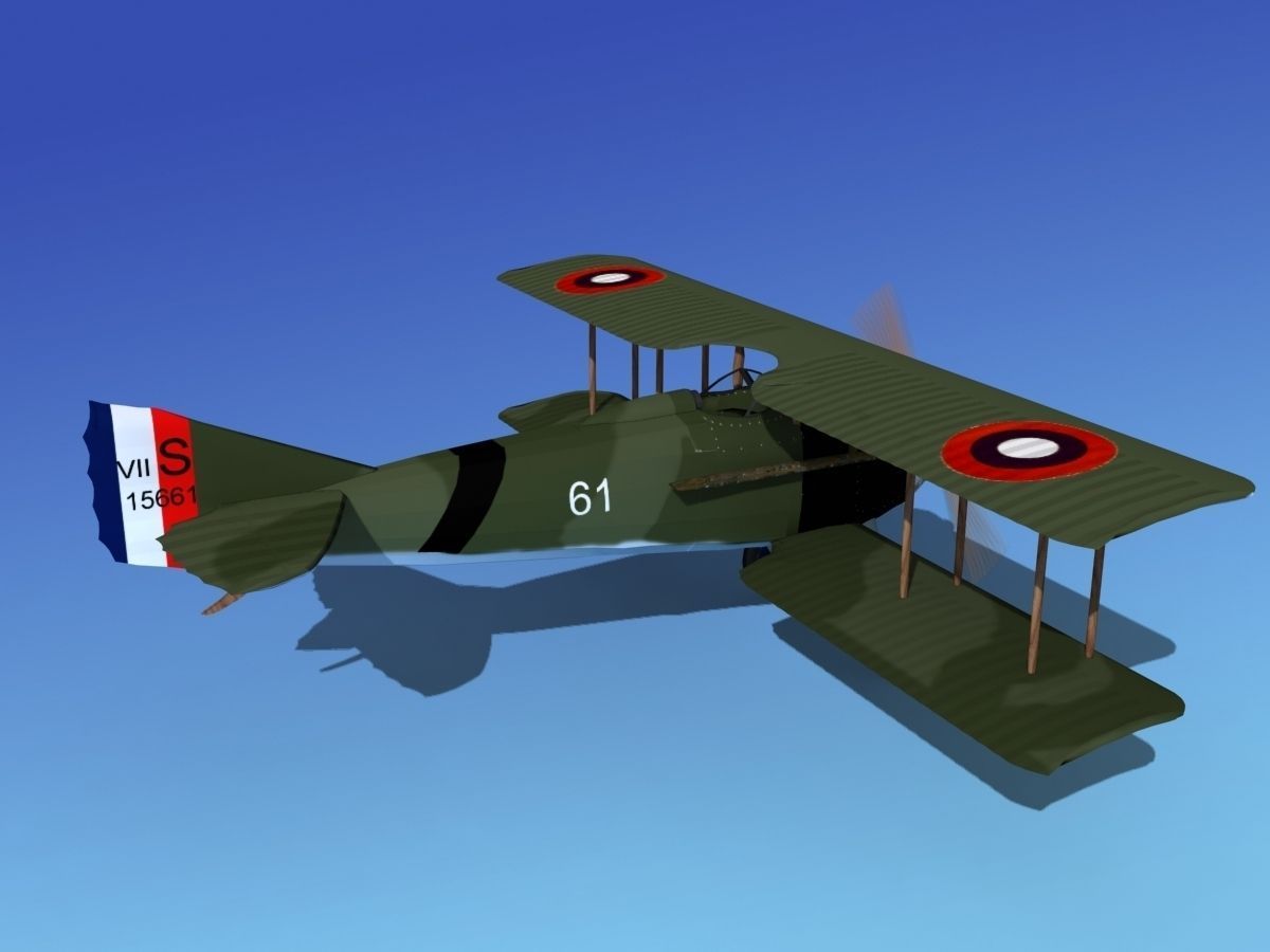 SPAD VII 3D model_6