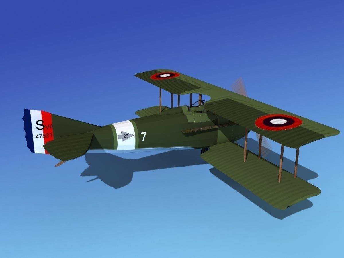 SPAD VII 3D model_5