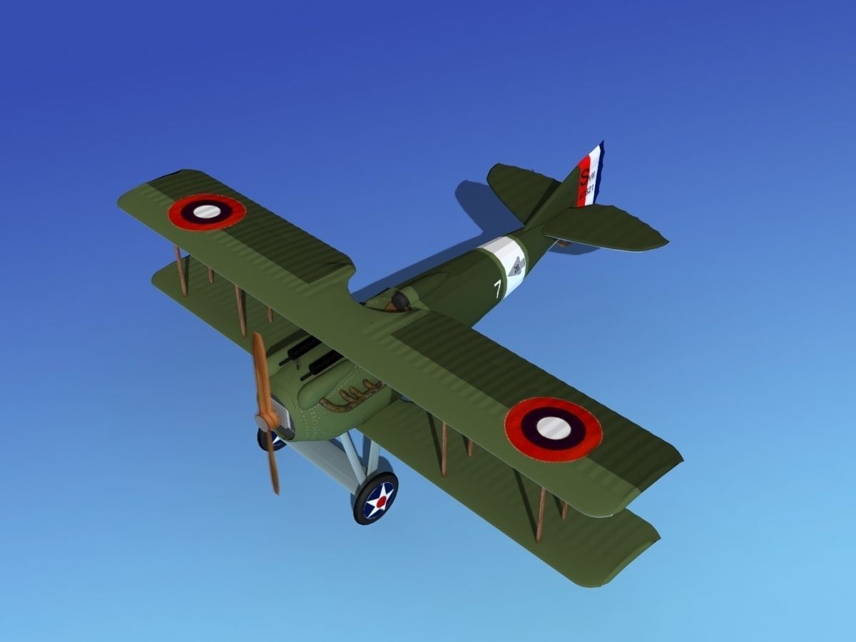 SPAD VII 3D model_10