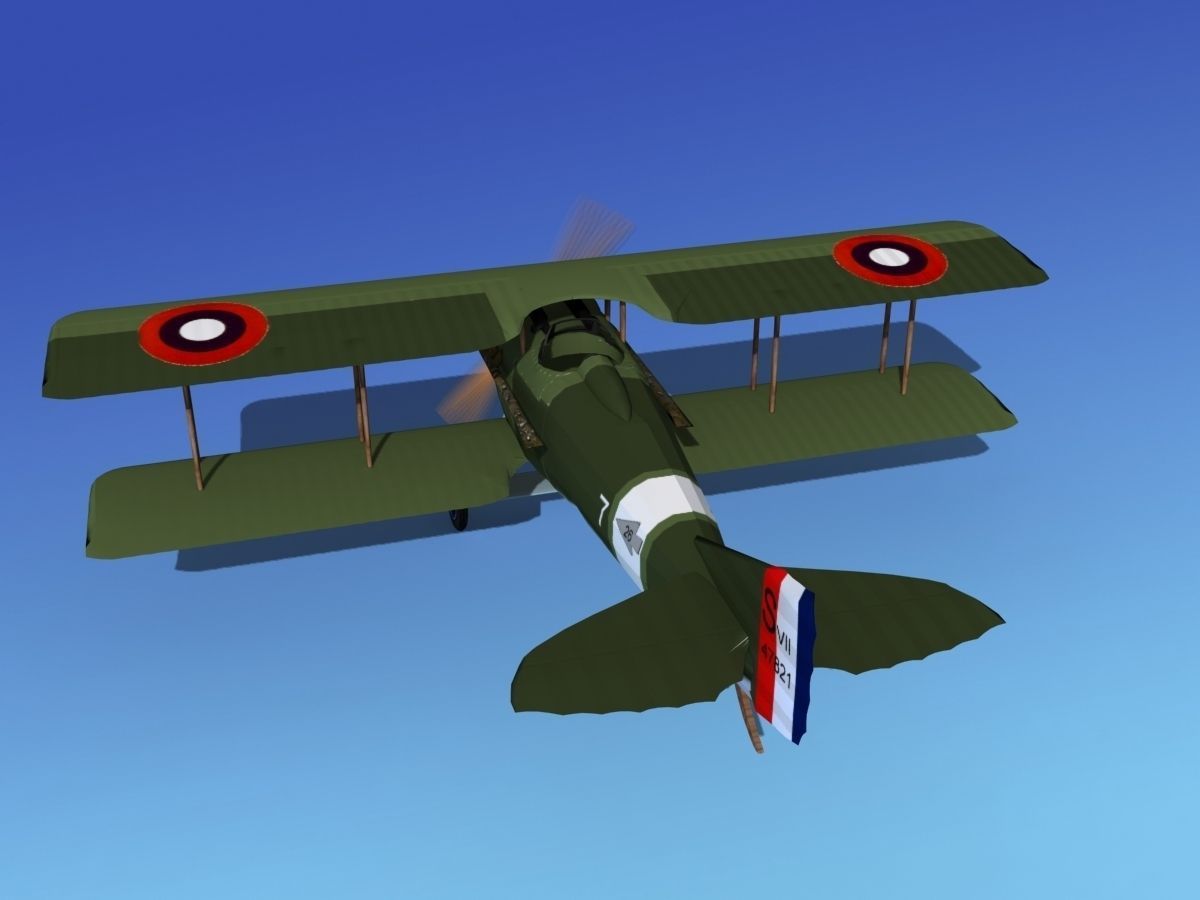 SPAD VII 3D model_6