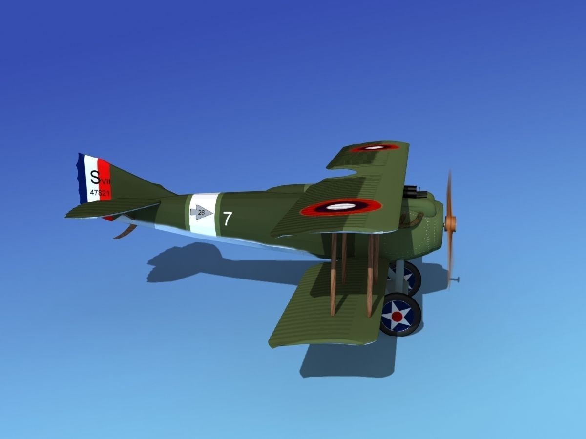 SPAD VII 3D model_4