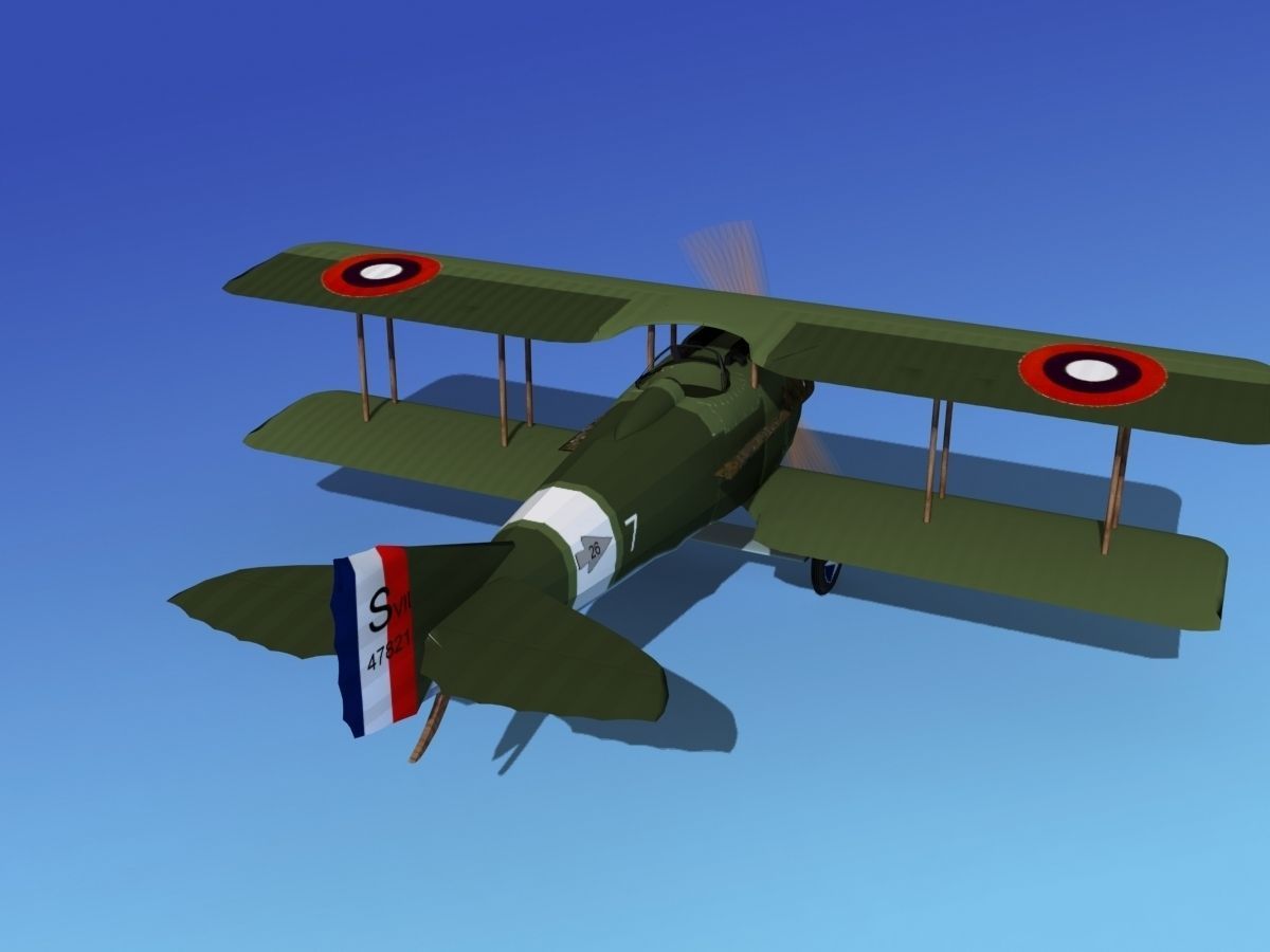 SPAD VII 3D model_7