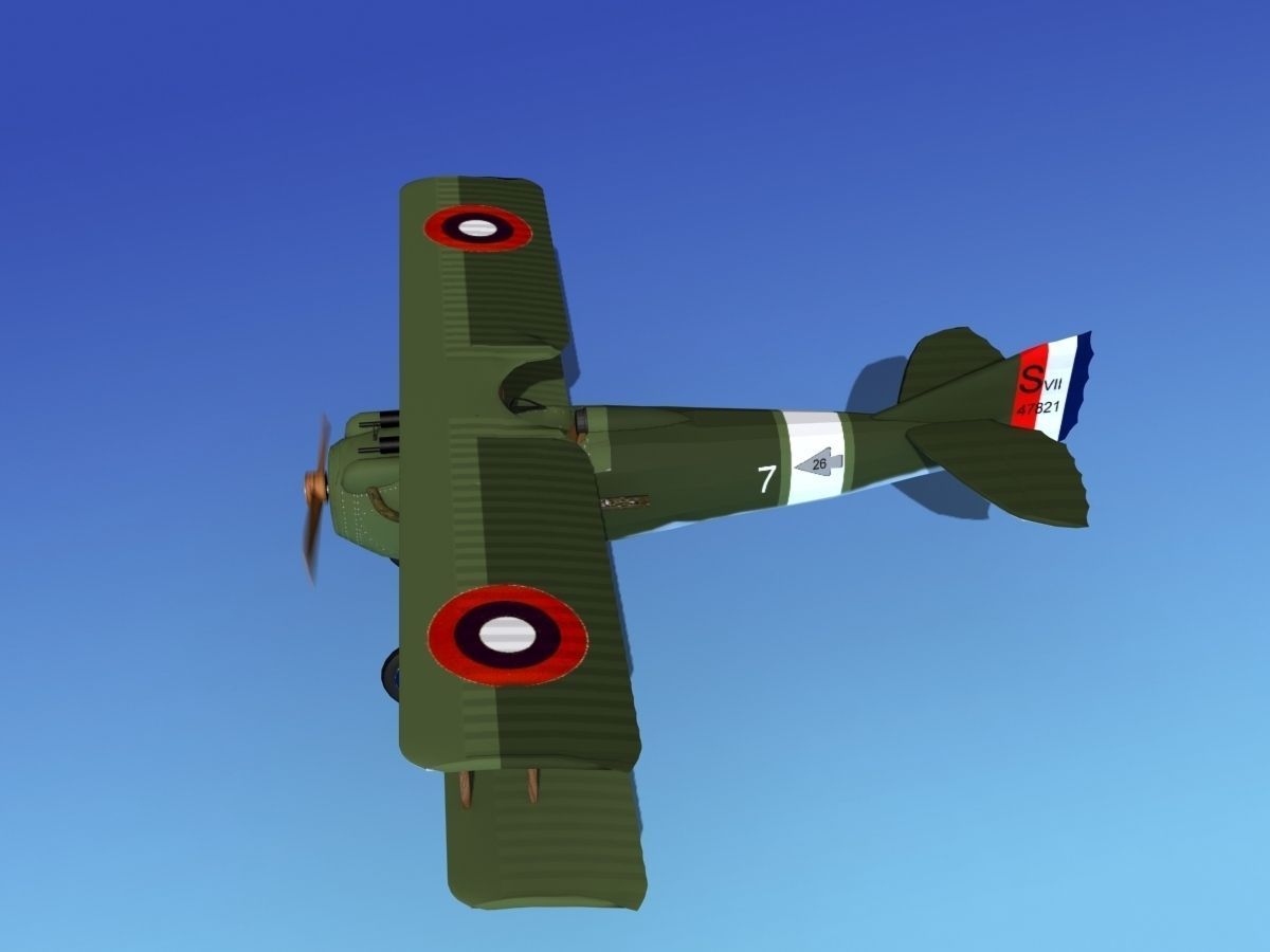 SPAD VII 3D model_8