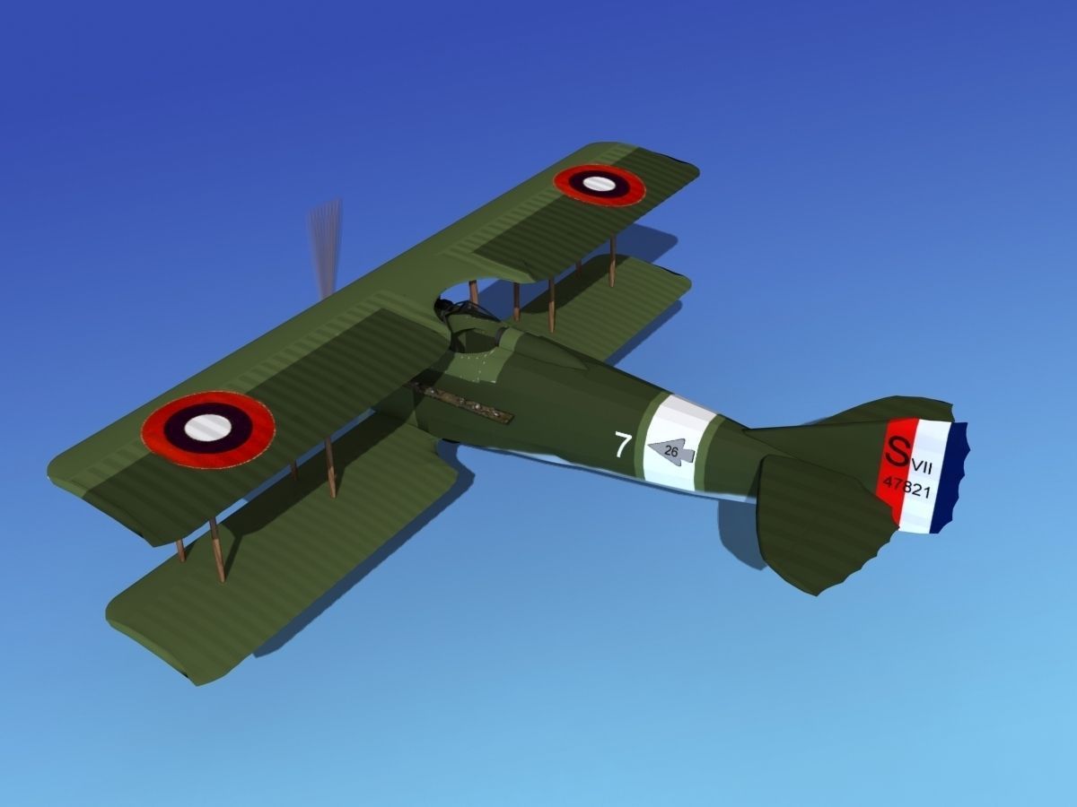 SPAD VII 3D model_9