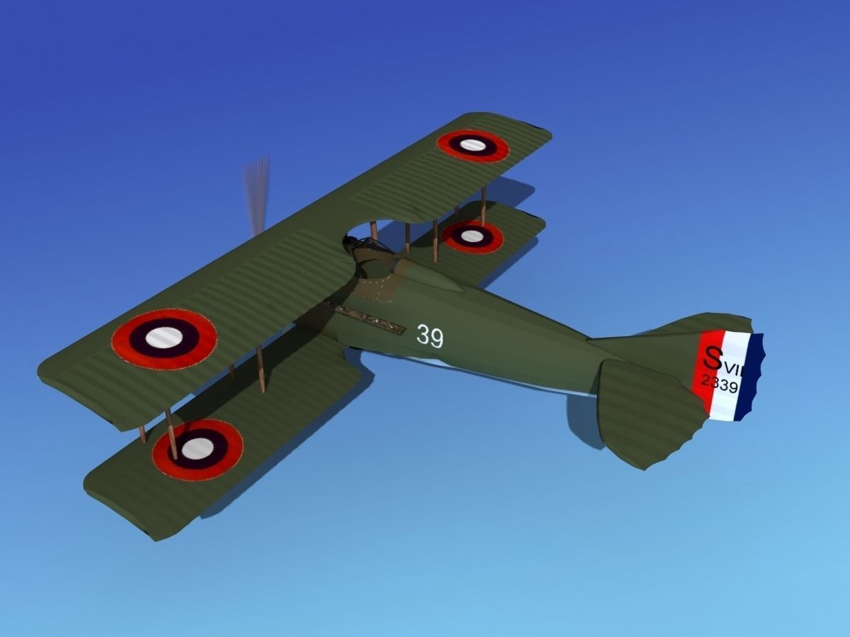 SPAD VII 3D model_8