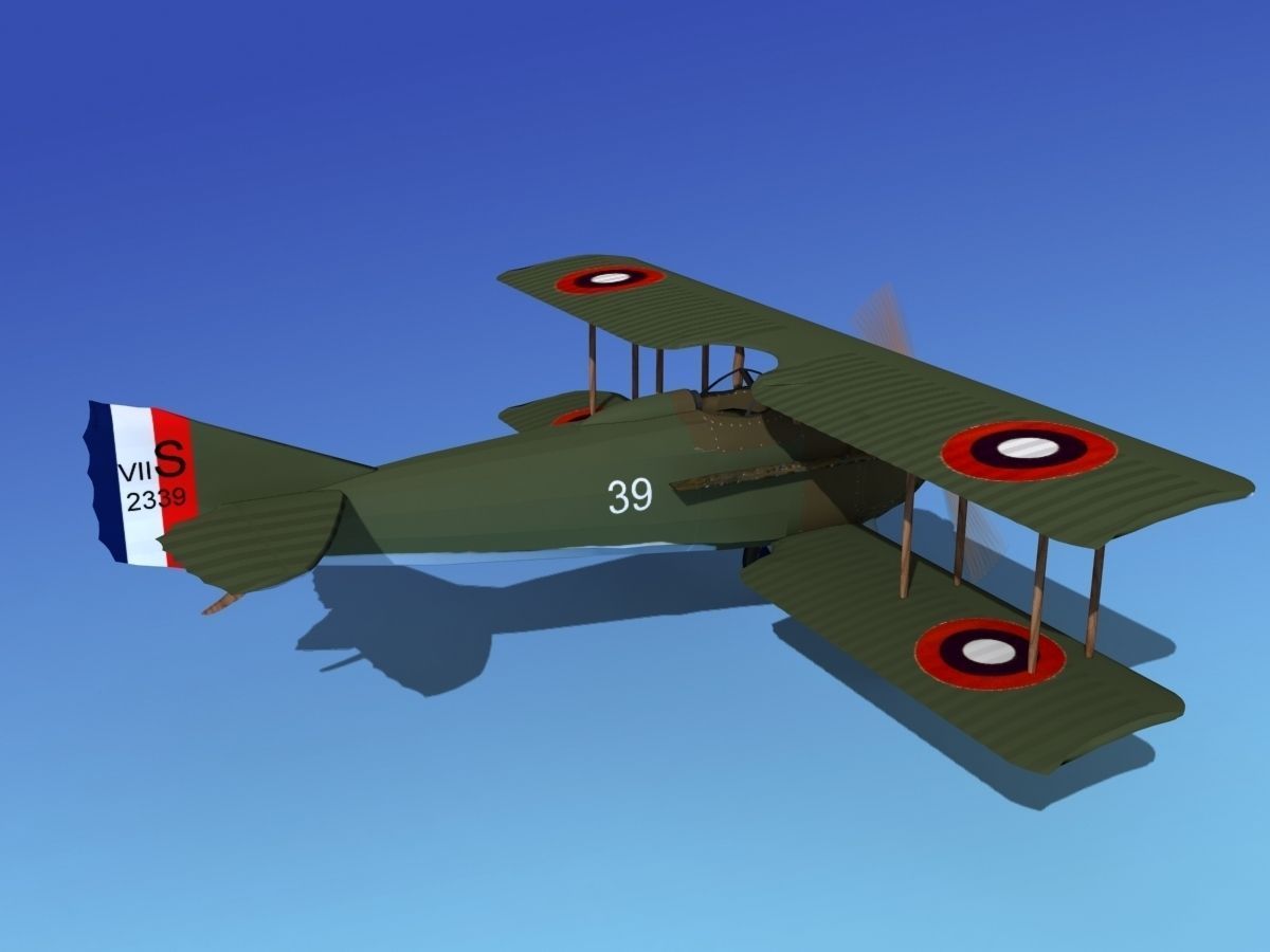 SPAD VII 3D model_5