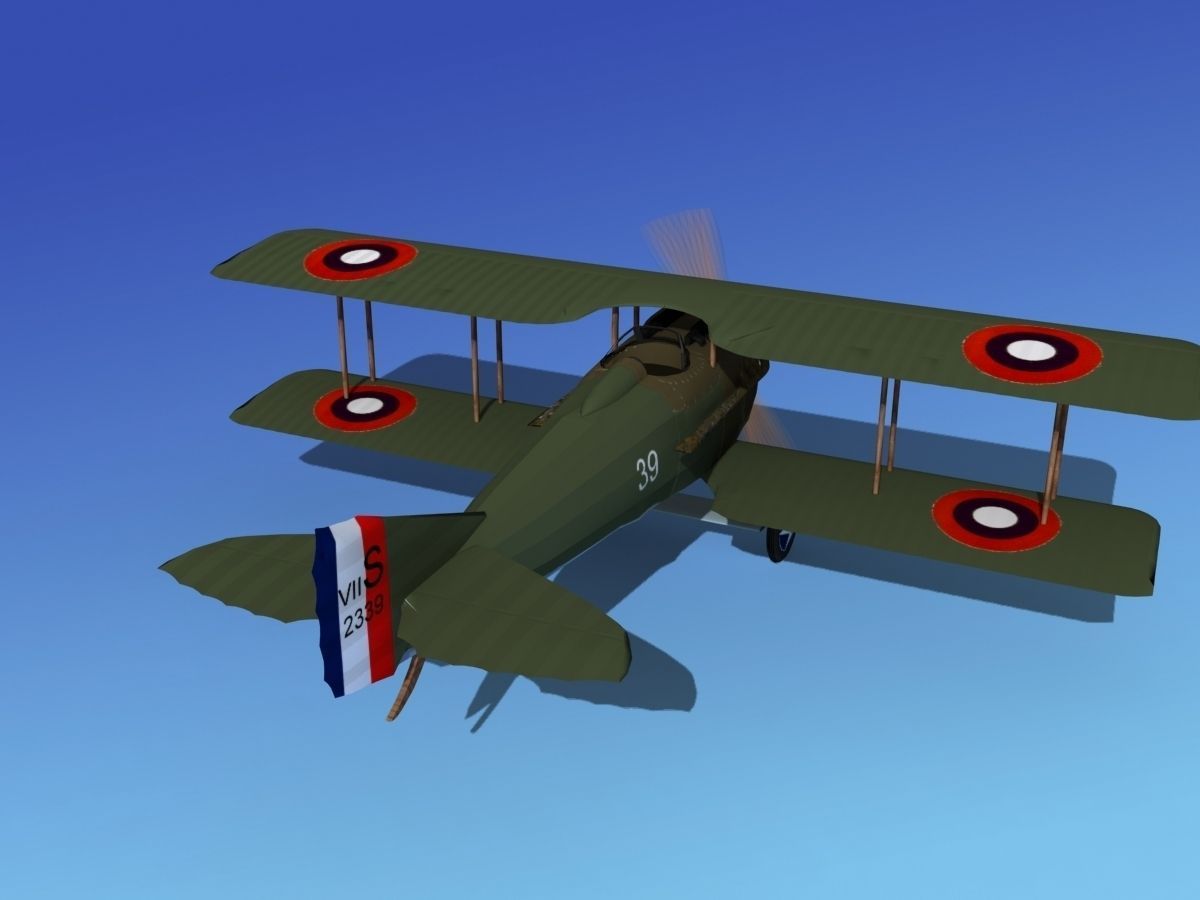 SPAD VII 3D model_6