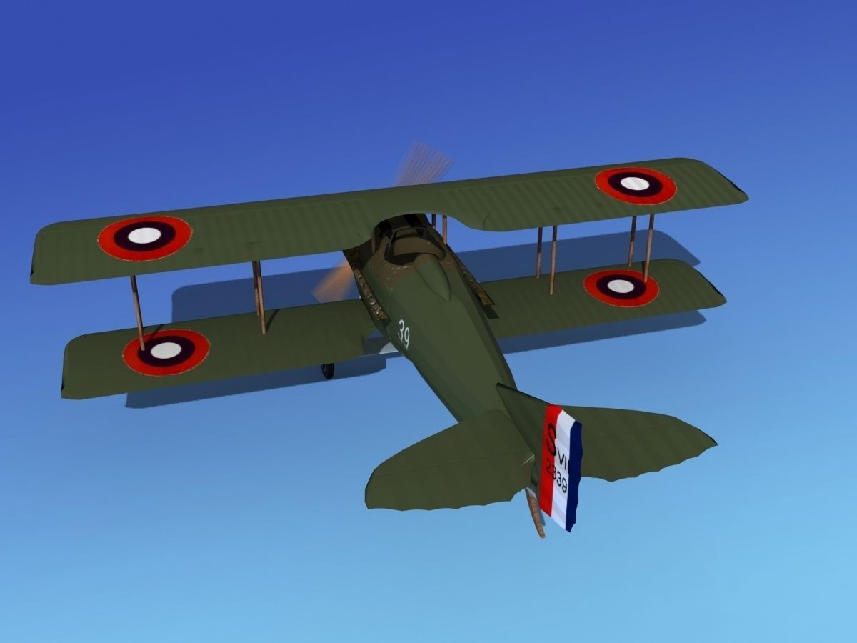 SPAD VII 3D model_7