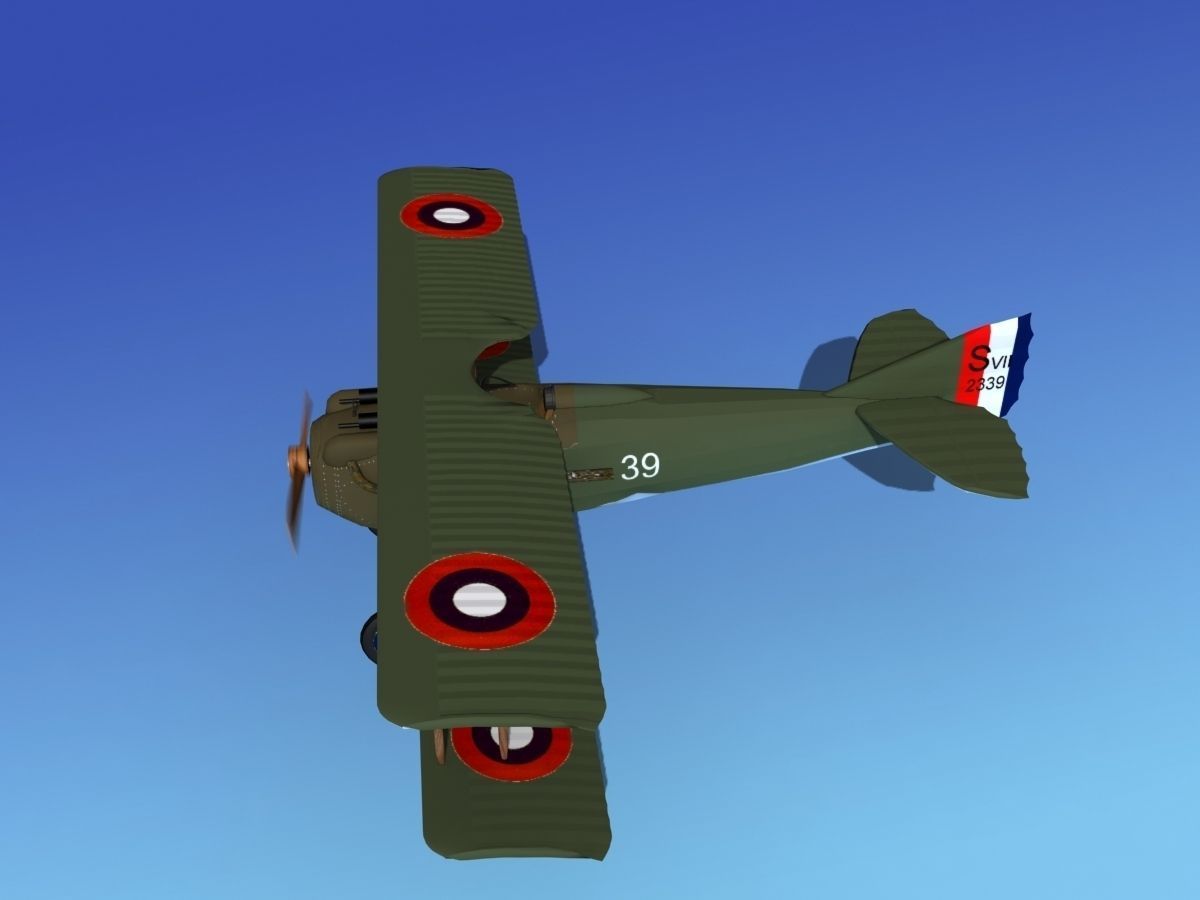 SPAD VII 3D model_9
