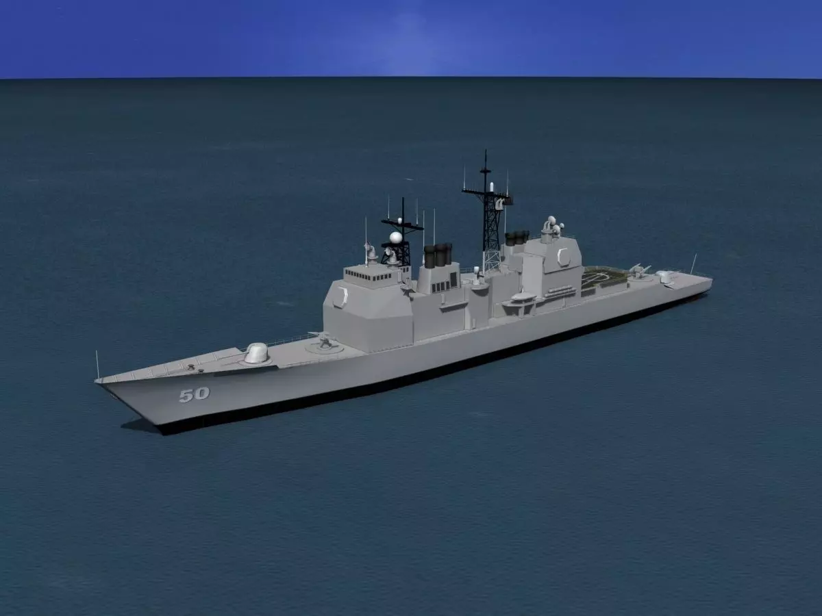 Ticonderoga Class Cruiser CG50 USS Valley Forge 3D model_0