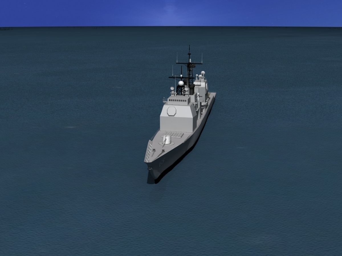  Ticonderoga Class Cruiser CG65 USS Chosin 3D model_13