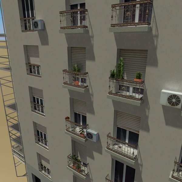 Building with covering 3D model_8