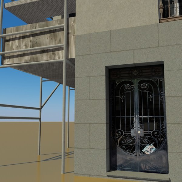 Building with covering 3D model_12