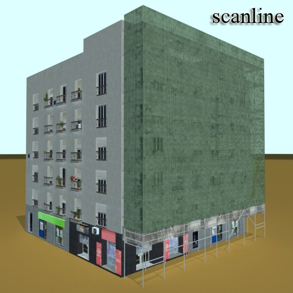Building with covering 3D model_14