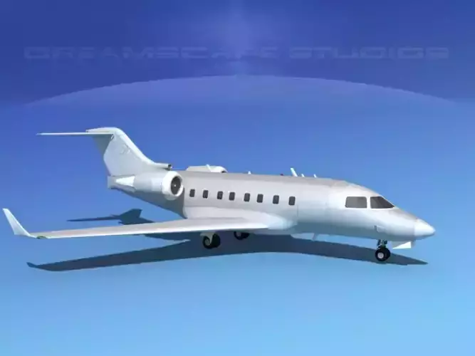 Bombardier Challenger CL-605 Bare Metal 3D model