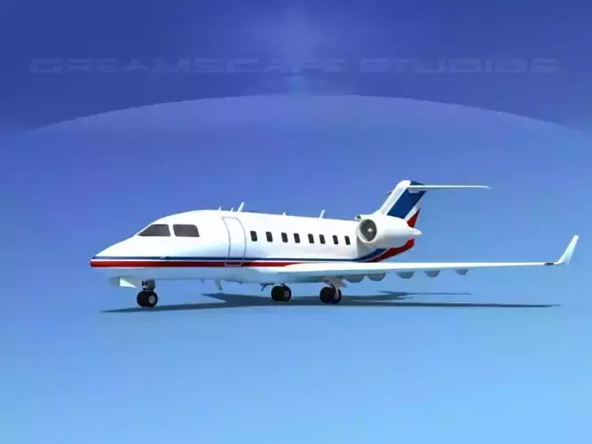 Bombardier Challenger CL-605 V02 3D model