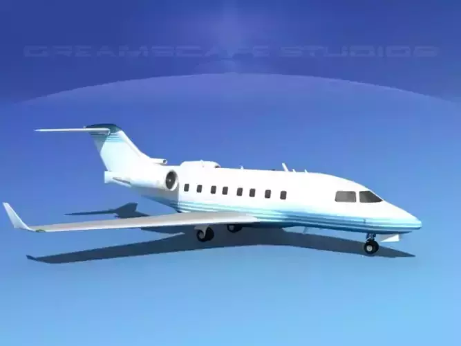 Bombardier Challenger CL-605 V06 3D model