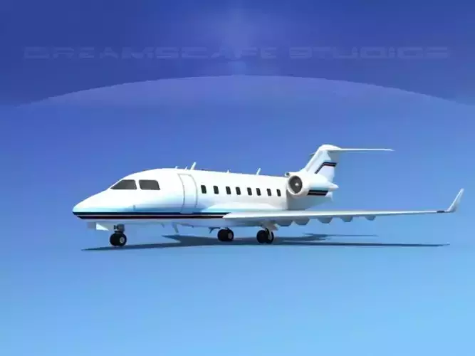 Bombardier Challenger CL-605 V07 3D model