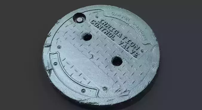 Irrigation Control Valve Utility Cover 3D model