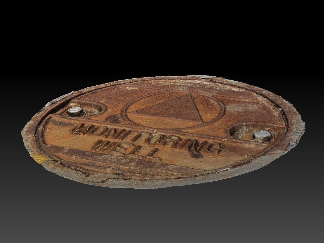 Monitoring Well Utility Cover 3D model_6