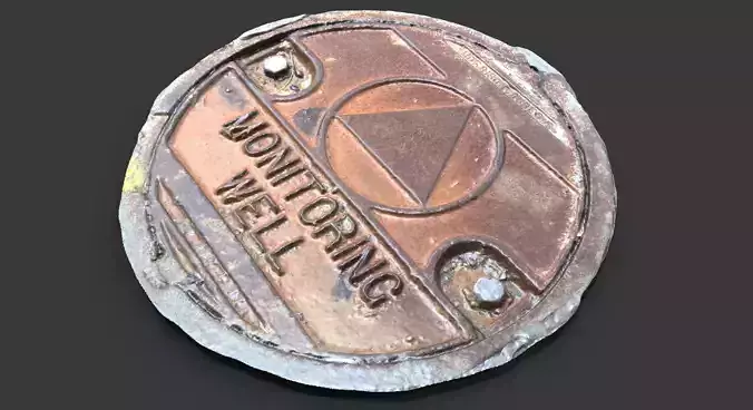 Monitoring Well Utility Cover 3D model