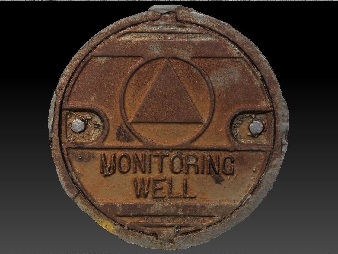 Monitoring Well Utility Cover 3D model_2