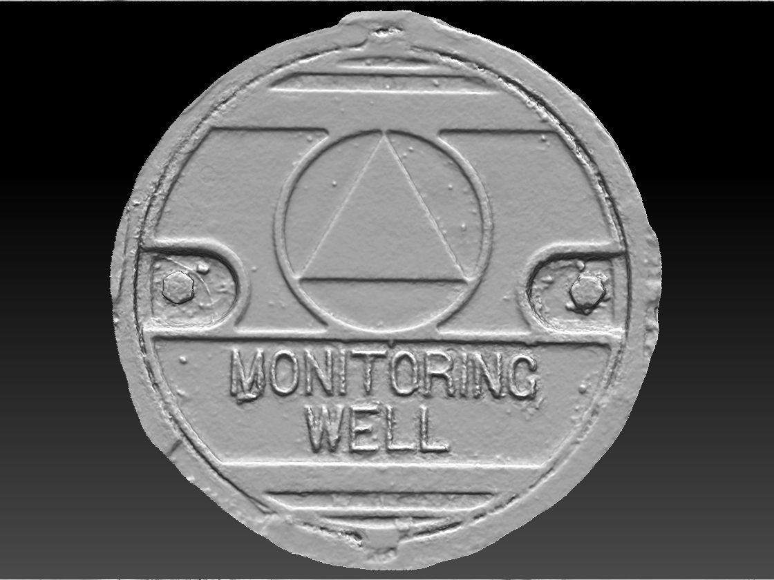 Monitoring Well Utility Cover 3D model_3
