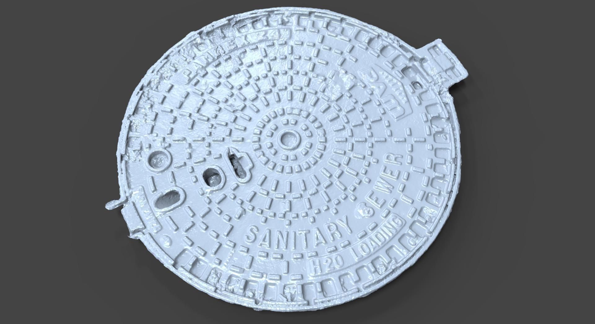 Pamrex Utility Cover 3D model_1
