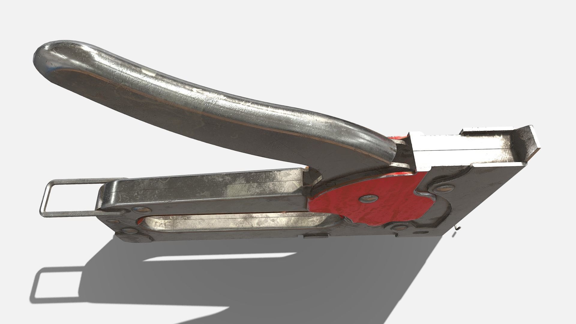 Staple Gun Low-poly 3D model_4