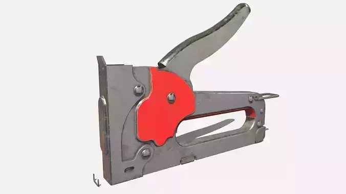 Staple Gun Low-poly 3D model