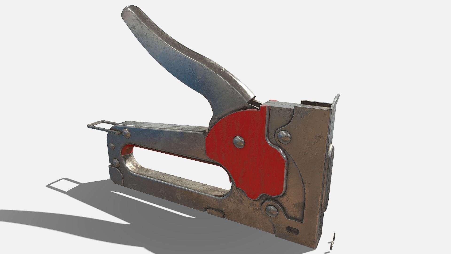 Staple Gun Low-poly 3D model_2