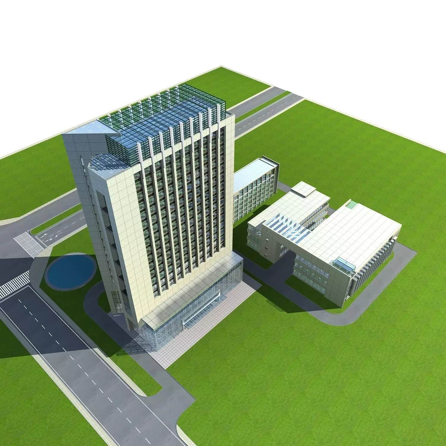 Office Building 3D model_0