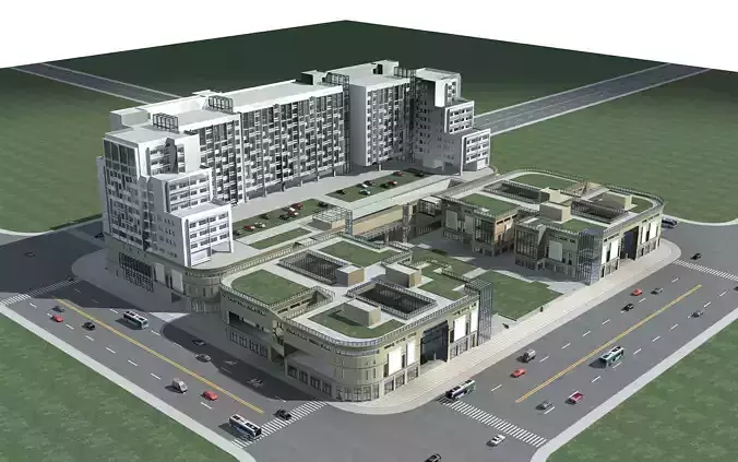 Commercial Building 3D model