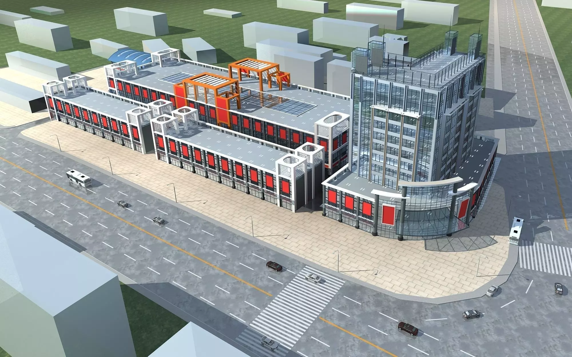 Hospital Building 3D model
