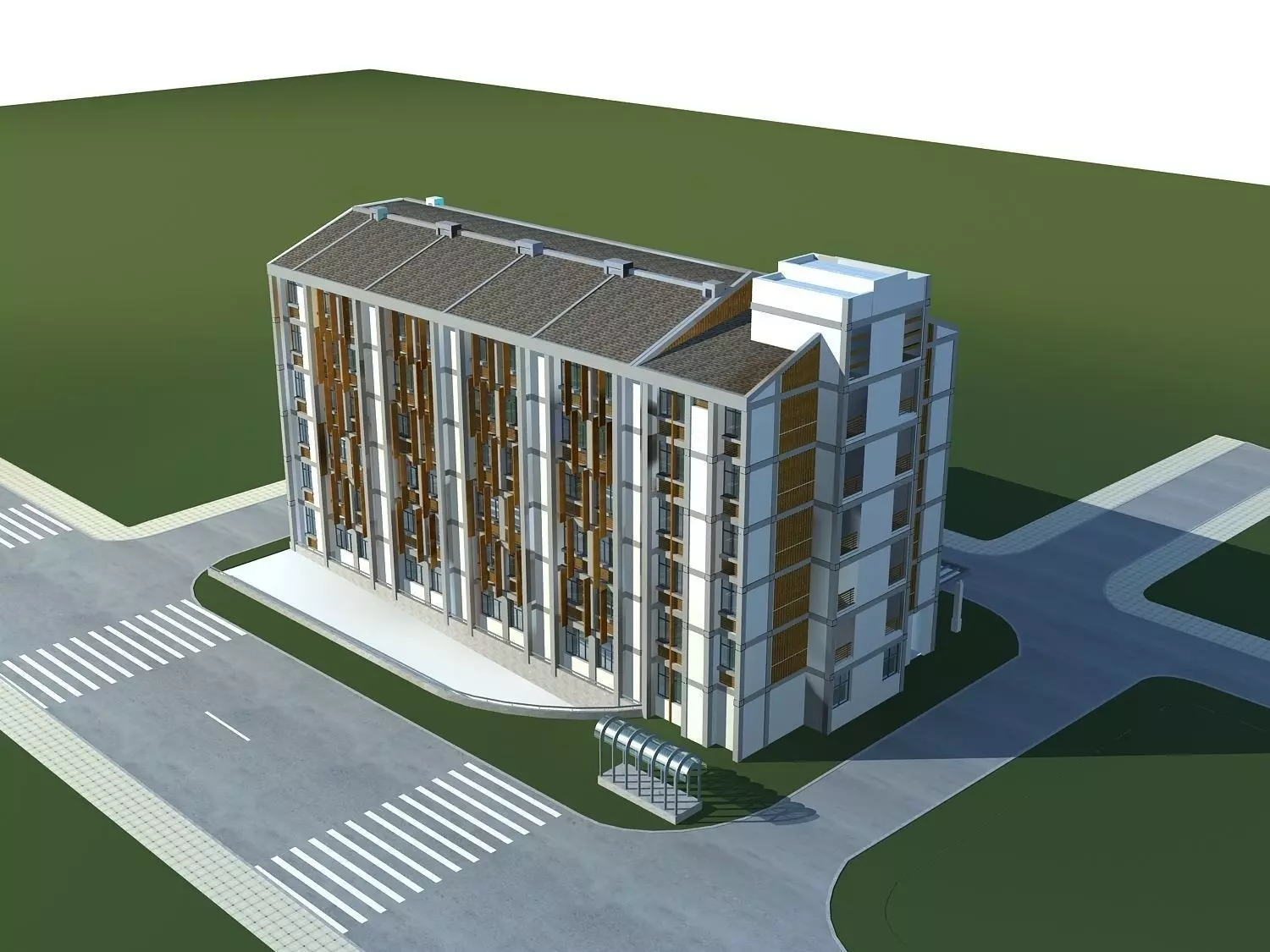 Office Building 3D model_0