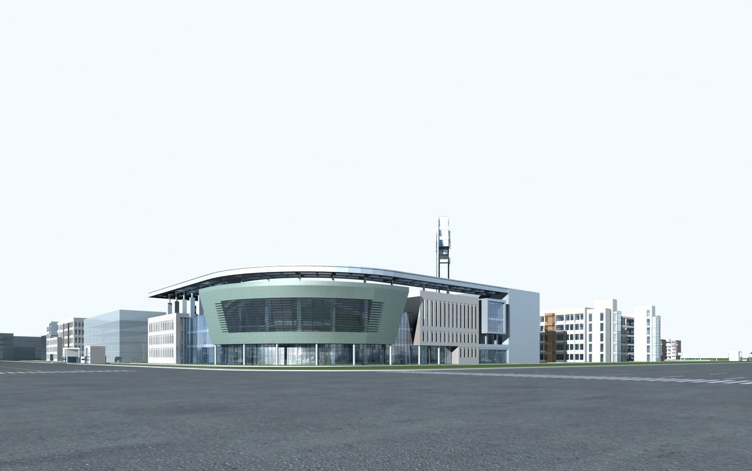 School Building 3D model_1