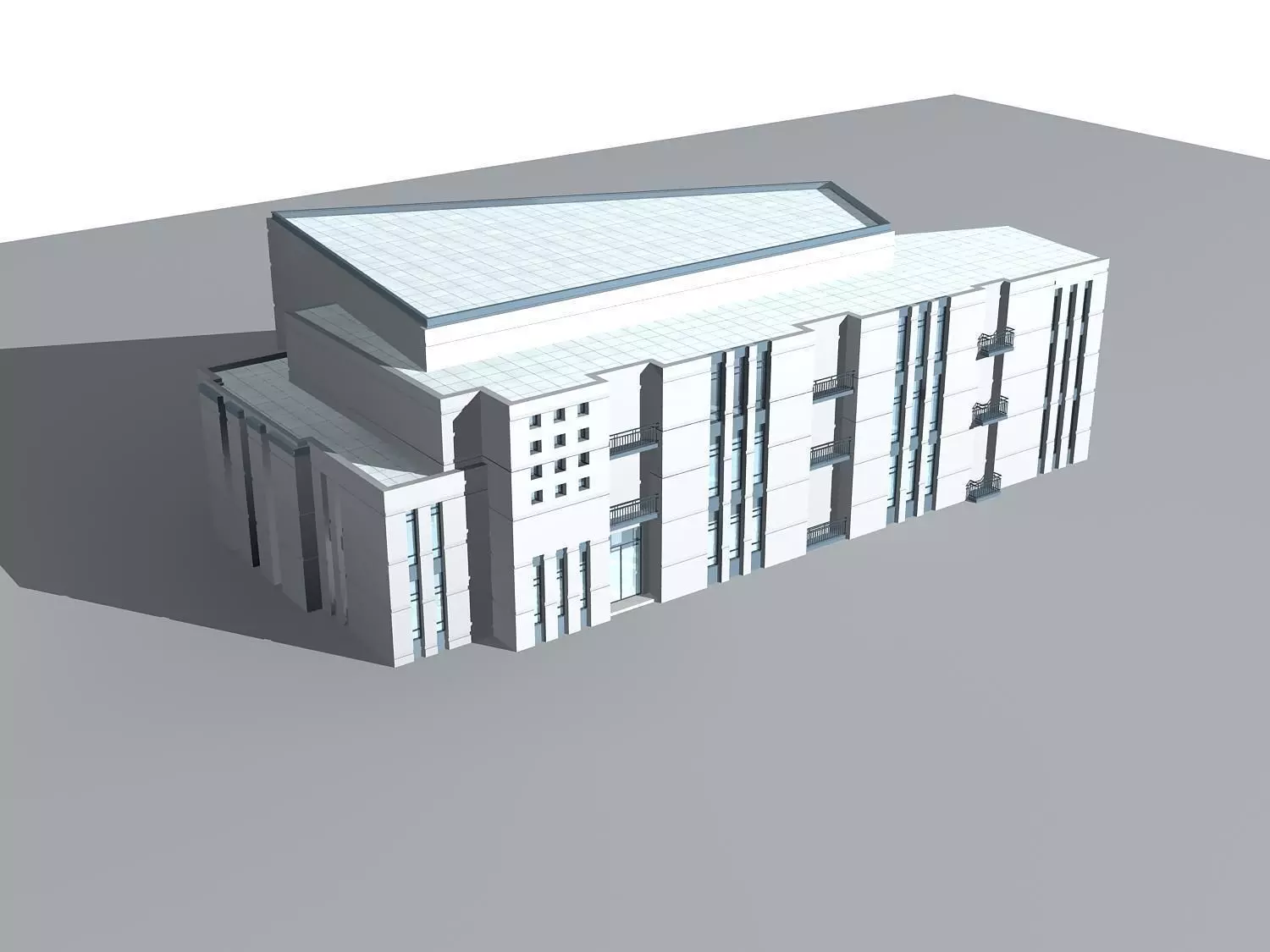 Office Building 3D model_0