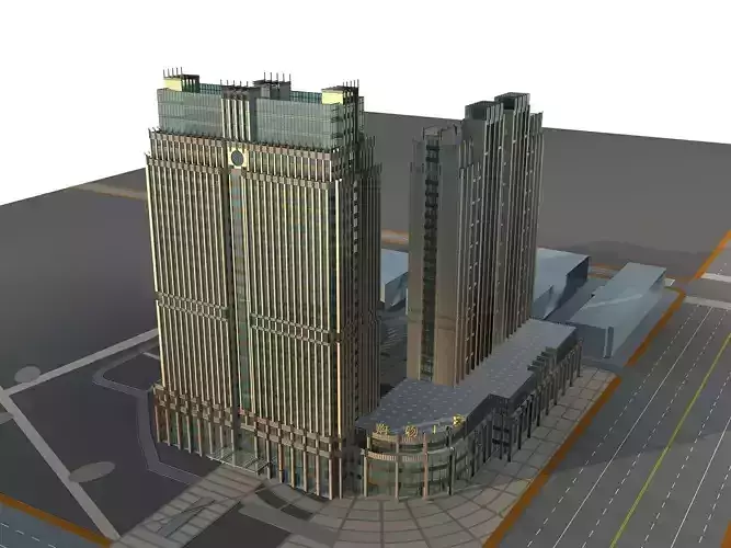 Commercial Building 3D model