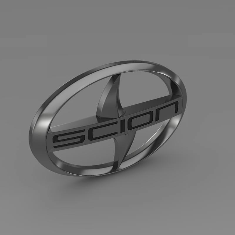 Scion Logo 3D model_5