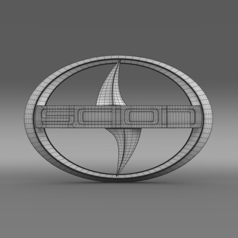 Scion Logo 3D model_6