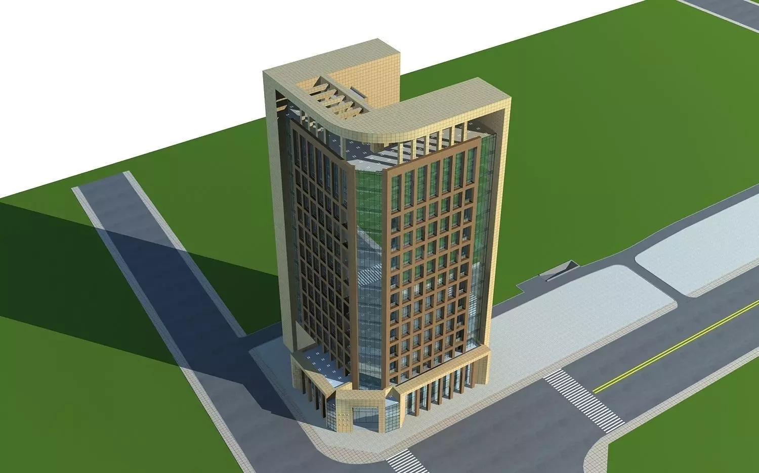 Office Building 3D model_0