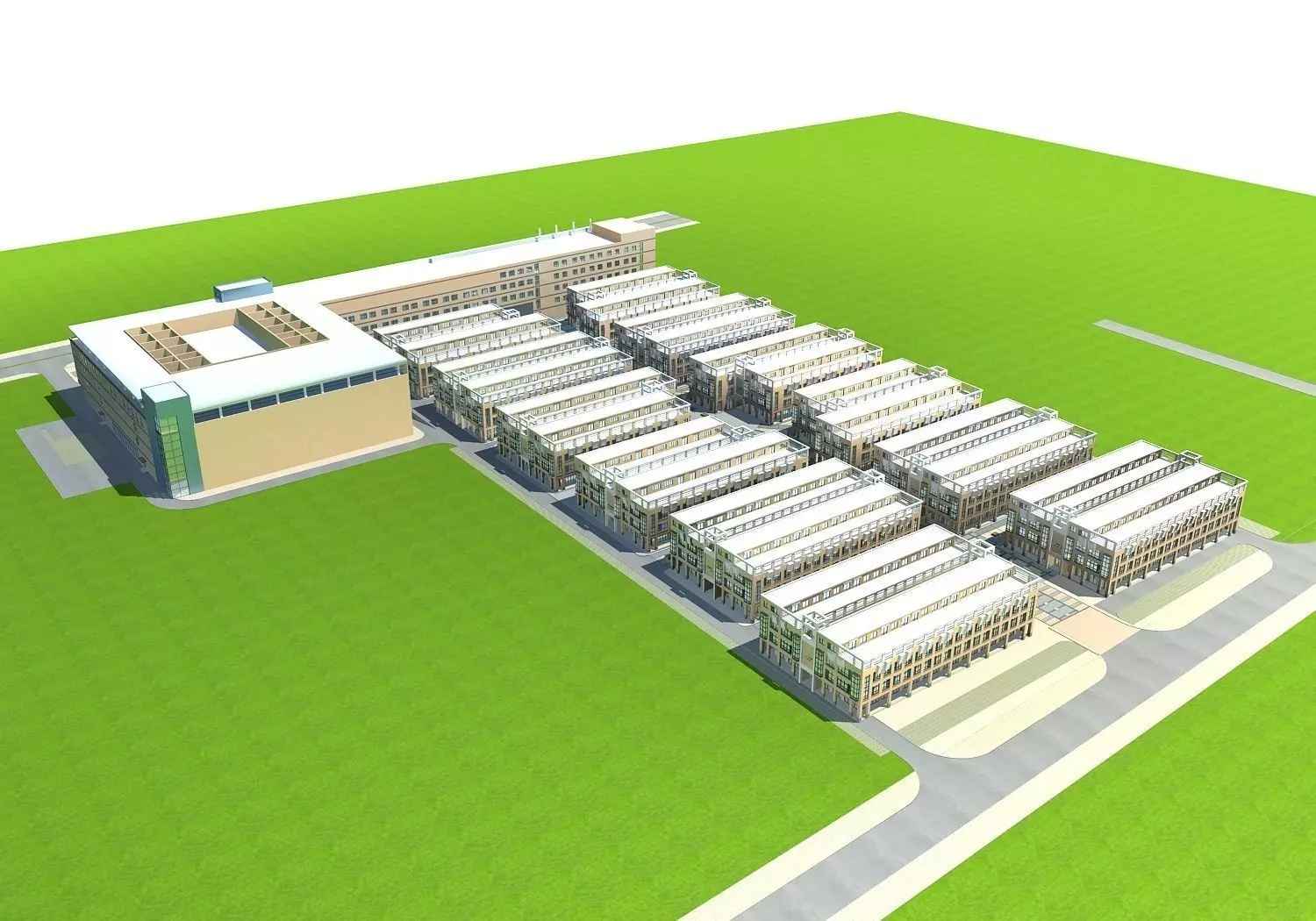 Commercial Building 3D model_0